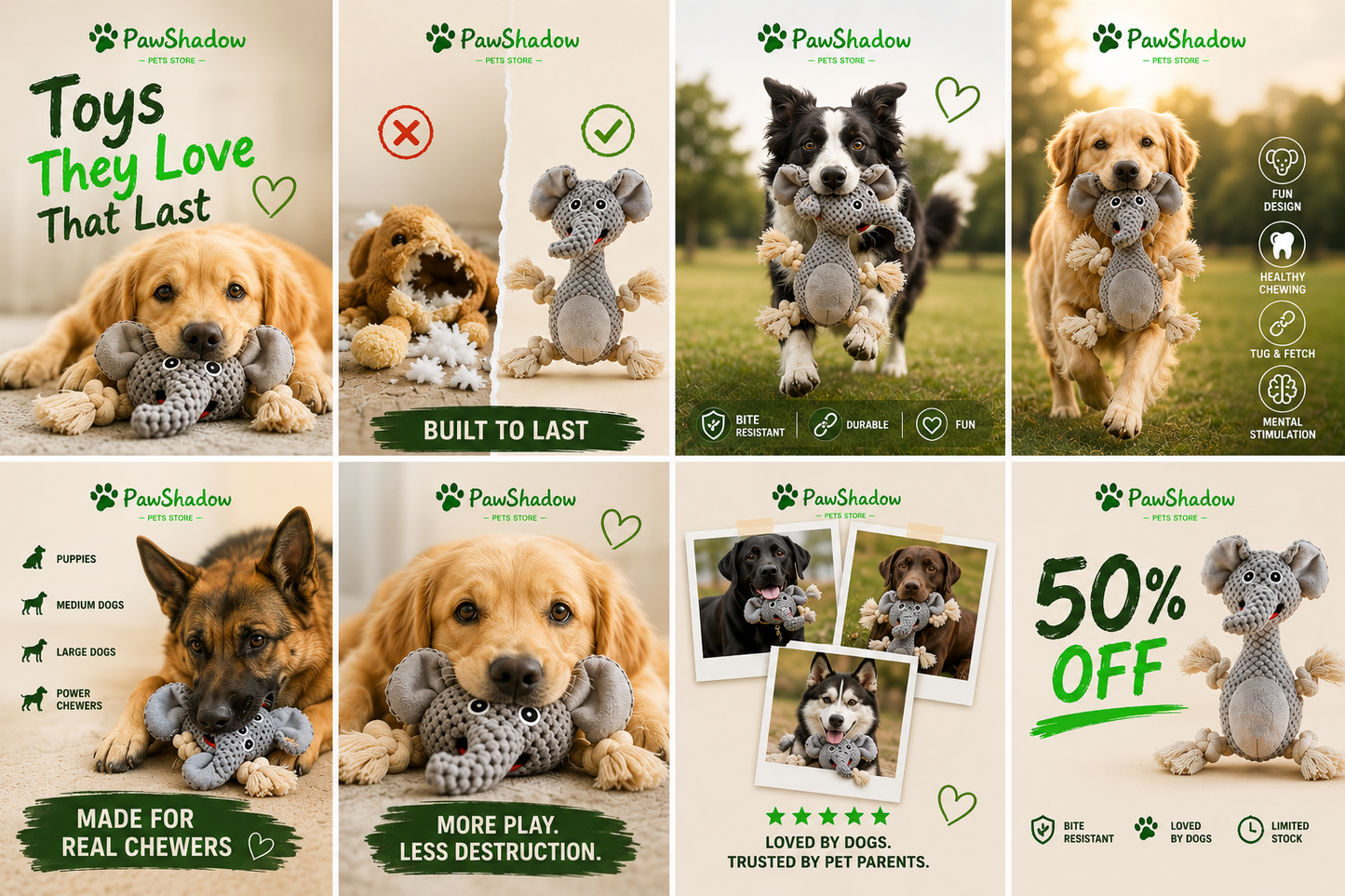 PawShadow™ Bite-Resistant Interactive Dog Toy