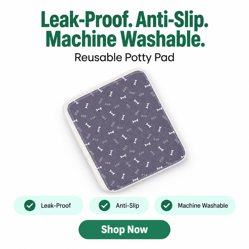 PUPPY LAYER ™ Reusable Potty Training Pad  washable, ultra-absorbent training LAYER