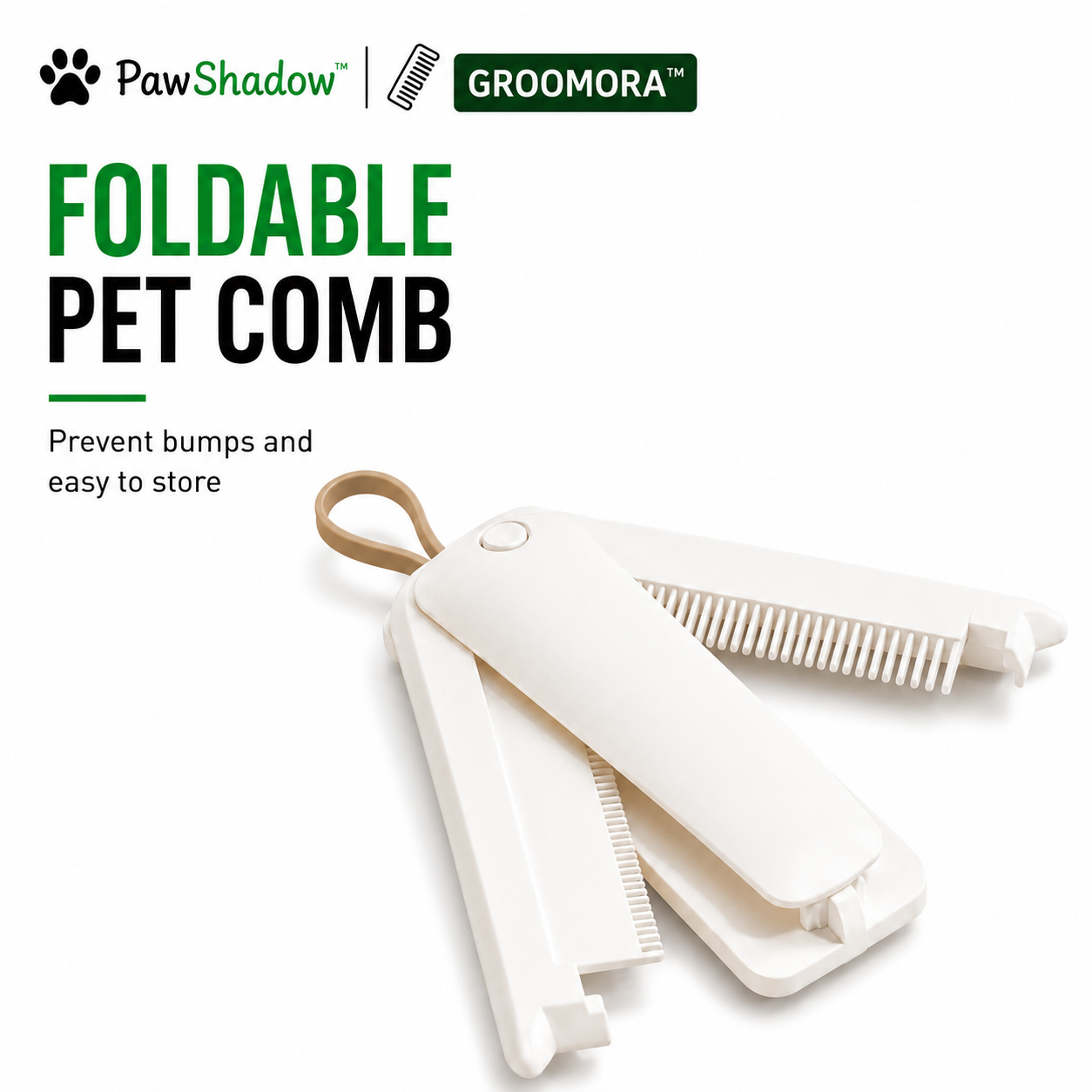 GROOMORA™ | Self-Cleaning Pet Grooming Brush for Dogs & Cats