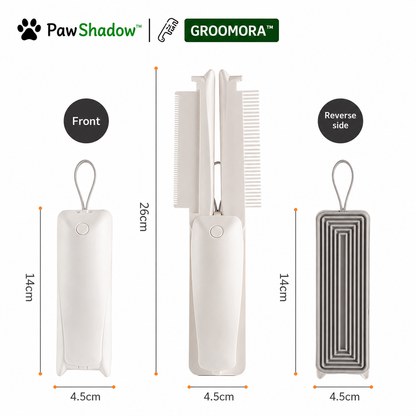 GROOMORA™ | Self-Cleaning Pet Grooming Brush for Dogs & Cats