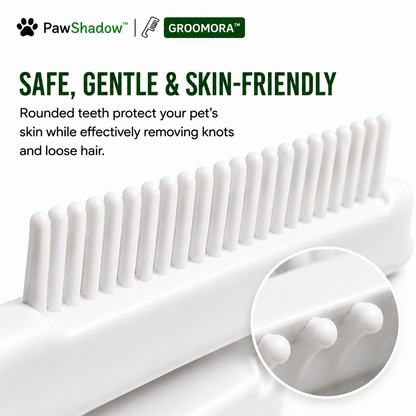 GROOMORA™ | Self-Cleaning Pet Grooming Brush for Dogs & Cats