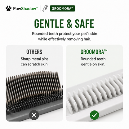 GROOMORA™ | Self-Cleaning Pet Grooming Brush for Dogs & Cats
