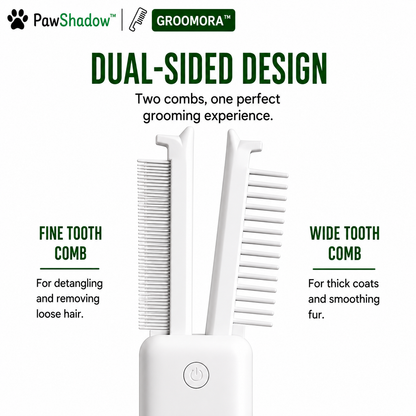 GROOMORA™ | Self-Cleaning Pet Grooming Brush for Dogs & Cats