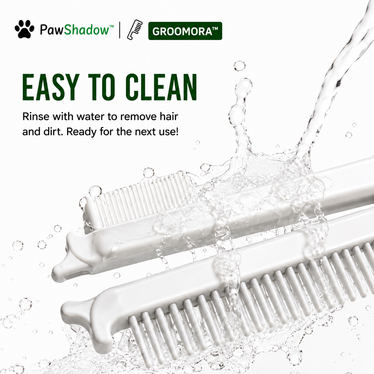 GROOMORA™ | Self-Cleaning Pet Grooming Brush for Dogs & Cats