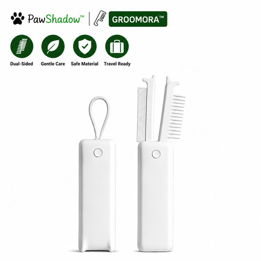 GROOMORA™ | Self-Cleaning Pet Grooming Brush for Dogs & Cats