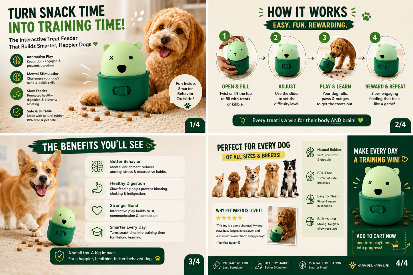 PawShadow™ Interactive Treat Dispensing Pet Feeder Toy