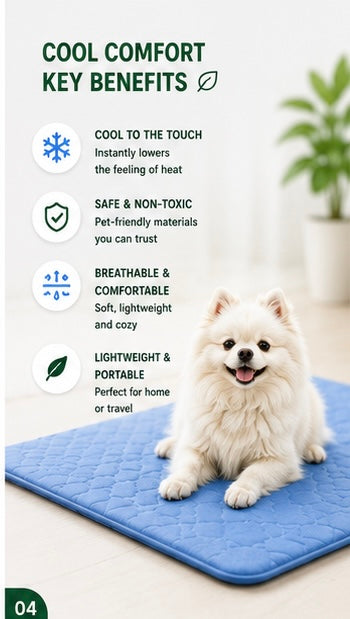 PawShadow™ Summer Pet Ice Pad Cool Sleeping Mat