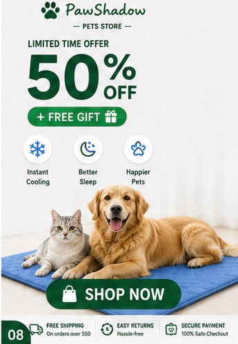 PawShadow™ Summer Pet Ice Pad Cool Sleeping Mat