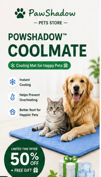 PawShadow™ Summer Pet Ice Pad Cool Sleeping Mat