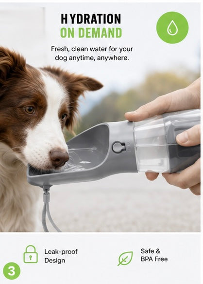 PawShadow™ 3-in-1 Multi-Functional Pet Travel Cup