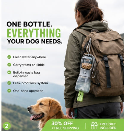 PawShadow™ 3-in-1 Multi-Functional Pet Travel Cup