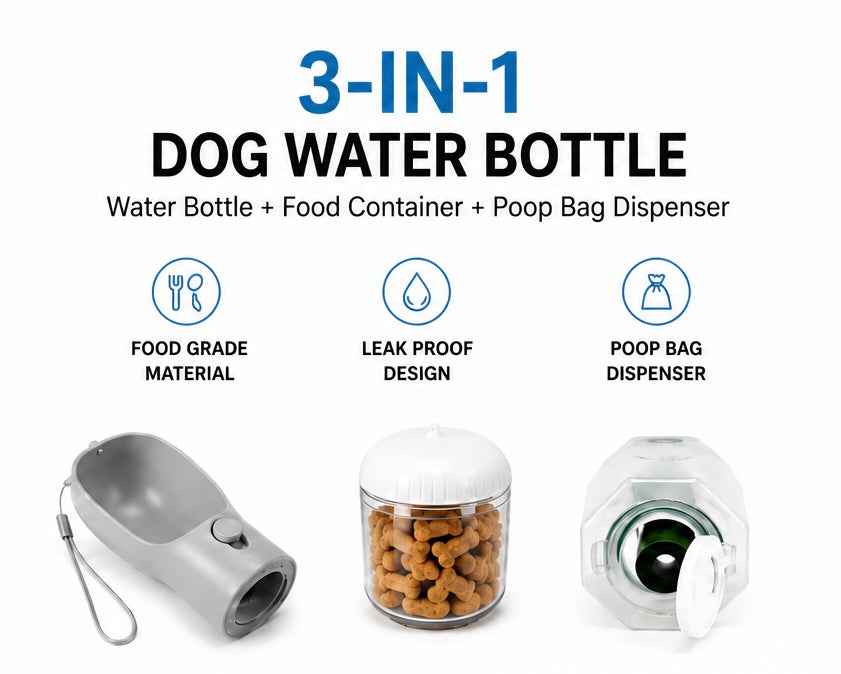 PawShadow™ 3-in-1 Multi-Functional Pet Travel Cup