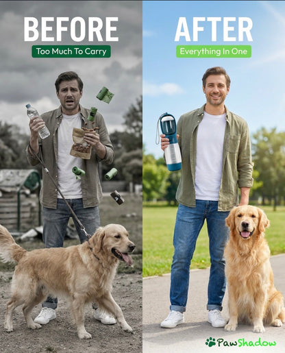 PawShadow™ 3-in-1 Multi-Functional Pet Travel Cup