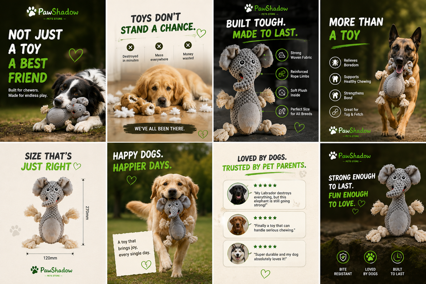 PawShadow™ Bite-Resistant Interactive Dog Toy