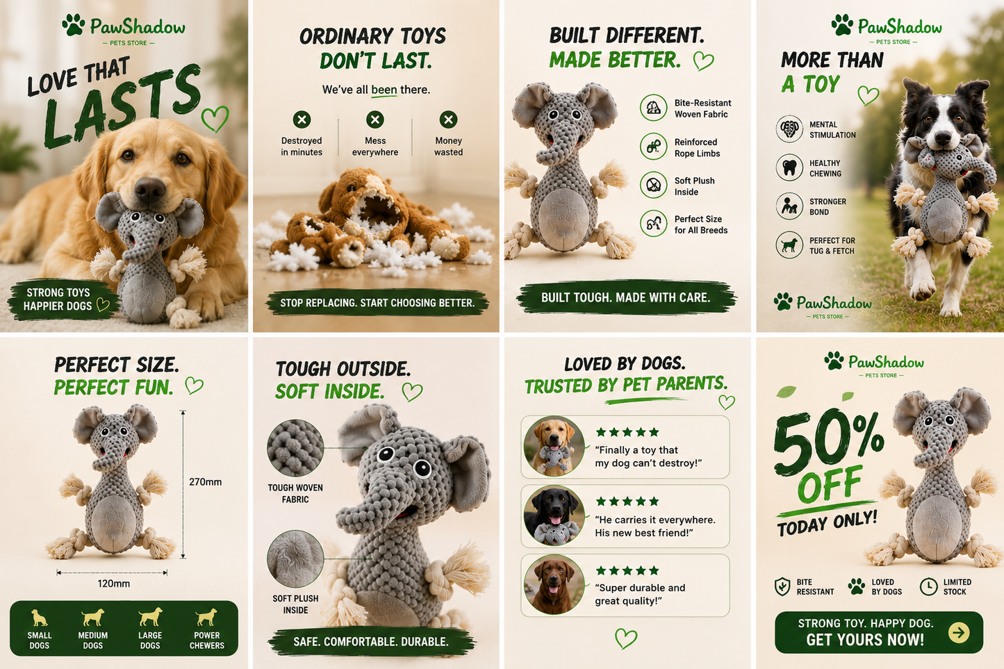 PawShadow™ Bite-Resistant Interactive Dog Toy