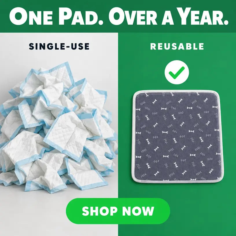 PUPPY LAYER ™ Reusable Potty Training Pad  washable, ultra-absorbent training LAYER
